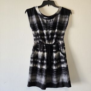 BeBop Lightweight Tie Dye Pleated Cap Sleeve Midi Dress w/ Pockets Size Small